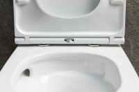 Унитаз подвесной Allen Brau Priority 49х36 см, безободковый, белый глянец