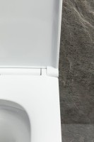 Унитаз подвесной Allen Brau Priority 49х36 см, безободковый, белый глянец