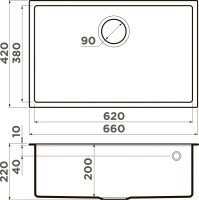 Мойка кухонная Omoikiri Tedori 66-U-GR leningrad grey