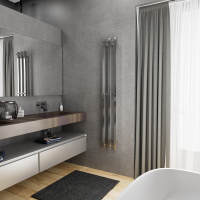 Полотенцесушитель электрический Bauedge Stella Square R 12х160, нержавеющая сталь полированная