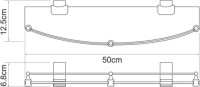 Полка Wasserkraft Leine White K-5044WHITE