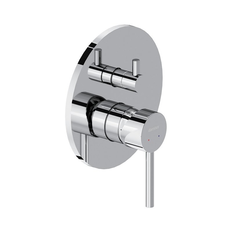 Встраиваемый смеситель для душа и ванны Damixa Scandinavian Pure 367100000 С ВНУТРЕННЕЙ ЧАСТЬЮ, хром