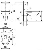 Унитаз-компакт напольный Jika Zeta 2539.6