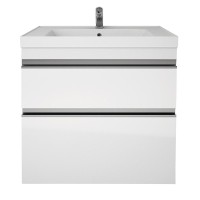 Тумба с раковиной Dreja Grace Plus 70 подвесная, белый глянец