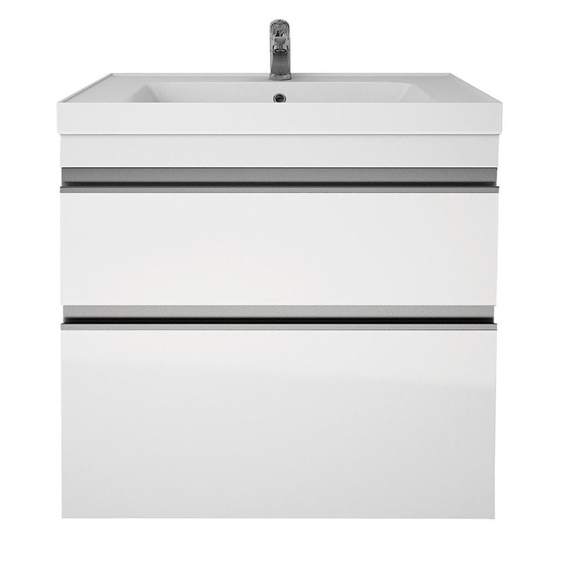 Тумба с раковиной Dreja Grace Plus 70 подвесная, белый глянец