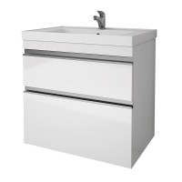 Тумба с раковиной Dreja Grace Plus 70 подвесная, белый глянец