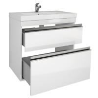 Тумба с раковиной Dreja Grace Plus 70 подвесная, белый глянец