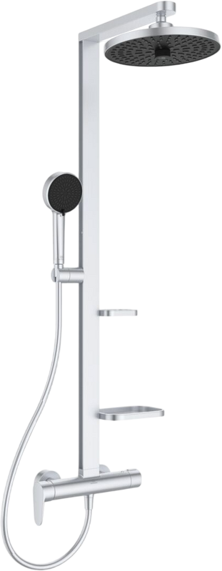 Душевая стойка Ideal Standard Alu+ BD584SI silver