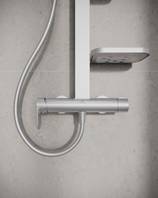 Душевая стойка Ideal Standard Alu+ BD584SI silver