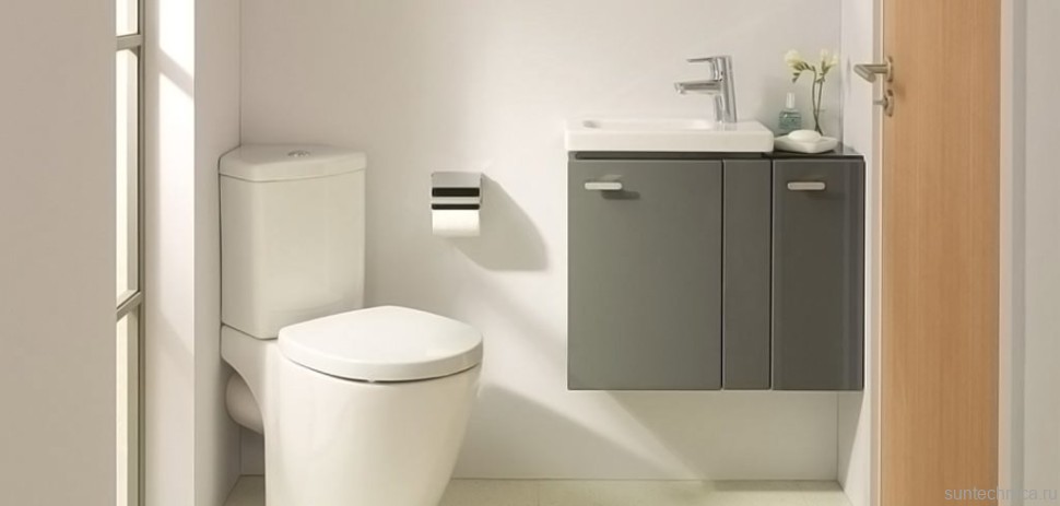 Унитаз-компакт напольный Ideal Standard Connect Arc E803601 угловой