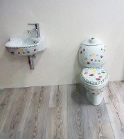 Детский унитаз-компакт Creavit Cocuk CK311D с декором