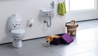 Детский унитаз-компакт Creavit Cocuk CK311D с декором