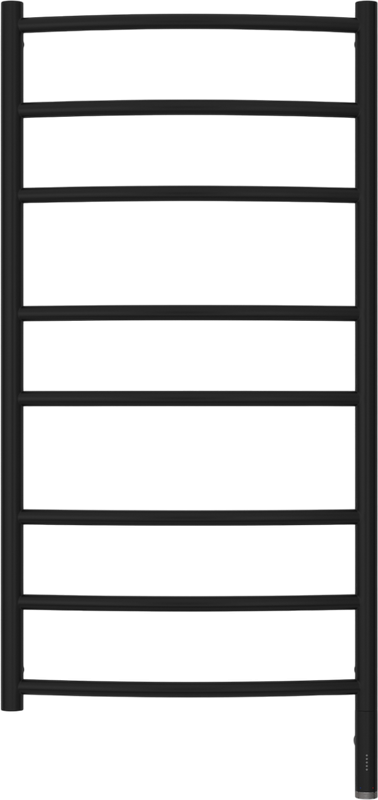 Полотенцесушитель электрический Сунержа Галант 3.0 R 100х50 дуга, черный матовый