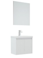 Тумба под раковину без столешницы Corozo Блисс 60 подвеная, белая