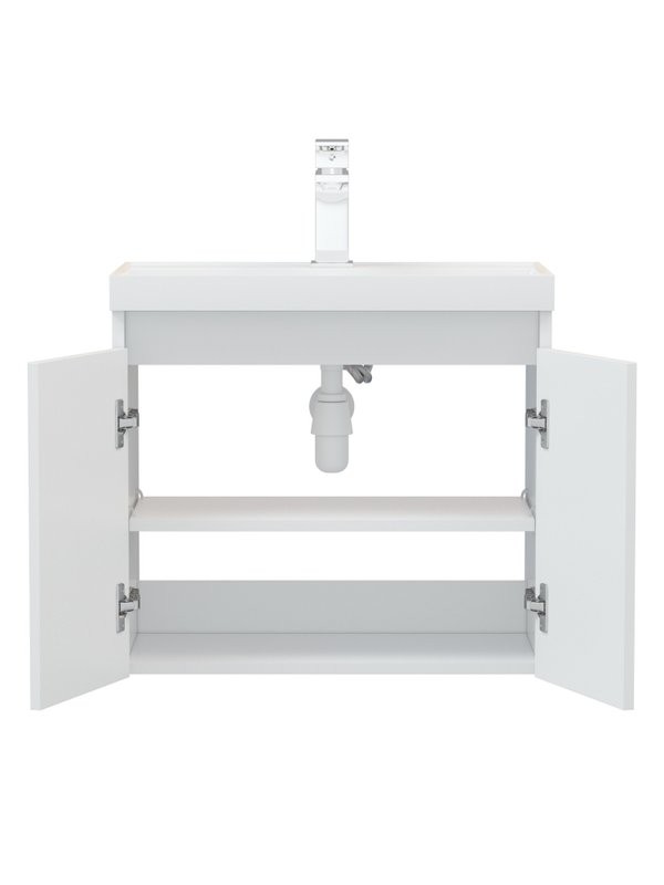 Тумба под раковину без столешницы Corozo Блисс 60 подвеная, белая