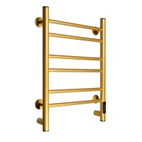 Полотенцесушитель электрический Comfysan Vita EC-6 60x55 см, подключение справа, слева, матовое золото, лесенка, из стали