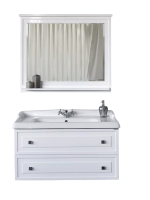 Мебель для ванной комнаты Comforty Феррара 100 подвесная, белый глянец