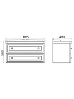 Мебель для ванной комнаты Comforty Феррара 100 подвесная, белый глянец