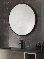 Зеркало круглое Abber Mond AG6201B 77 см, черное
