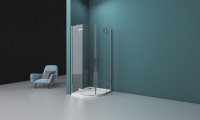 Душевой уголок BelBagno Kraft R-2-100-C-Cr