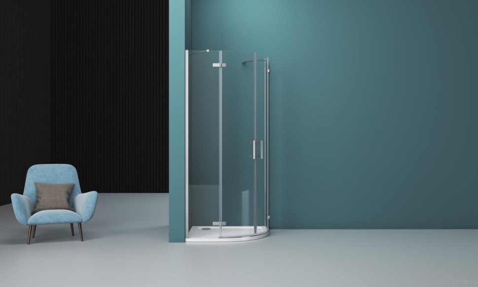 Душевой уголок BelBagno Kraft R-2-100-C-Cr