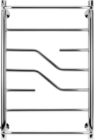 Полотенцесушитель электрический Secado Риволи СП 85x55 см, подключение слева, глянцевый хром, лесенка
