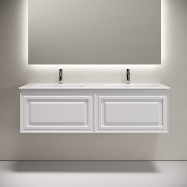 Тумба с раковиной Sancos Very 140 подвесная, bianco, раковина CN7022