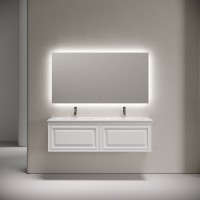 Тумба с раковиной Sancos Very 140 подвесная, bianco, раковина CN7022