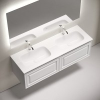 Тумба с раковиной Sancos Very 140 подвесная, bianco, раковина CN7022