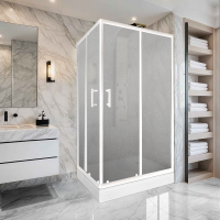 Душевой уголок Parly ZQ121F 120х80 см, профиль белый, стекло матовое
