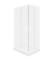 Душевой уголок Parly ZQ121F 120х80 см, профиль белый, стекло матовое
