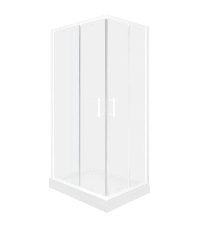 Душевой уголок Parly ZQ121F 120х80 см, профиль белый, стекло матовое