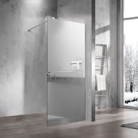 Душевая перегородка Vincea Walk-in VSW-1H900MR 90 см, профиль хром, стекло зеркальное