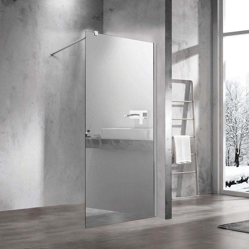 Душевая перегородка Vincea Walk-in VSW-1H900MR 90 см, профиль хром, стекло зеркальное