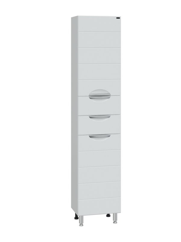 Шкаф-пенал для ванной СаНта Родос 40 с бельевой корзиной