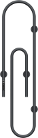 Полотенцесушитель электрический Bauedge Wall Clip AF0014 30x120, темно-серый металлик