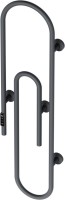 Полотенцесушитель электрический Bauedge Wall Clip AF0014 30x120, темно-серый металлик