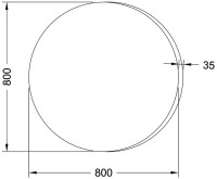 Мебель для ванной комнаты Sanvit Эмми 3Д 80 белая