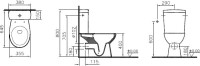 Унитаз-компакт напольный VitrA S10 9822B003-7204 с микролифтом