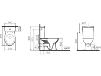 Унитаз-компакт напольный VitrA S10 9822B003-7204 с микролифтом Унитаз-компакт напольный VitrA S10 9822B003-7204 с микролифтом