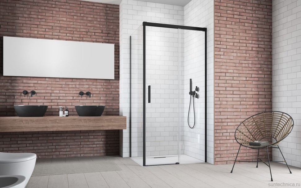Душевой уголок Radaway Idea Black KDJ 120x90 R