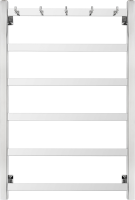 Полотенцесушитель электрический Secado Корсико 1 К R 85x55 см, подключение справа, хром, лесенка