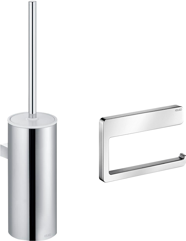 Набор Ершик Keuco Collection Moll 12769 хром, белый + Держатель 12762 хром