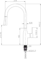 Смеситель для кухни Domaci Ливорно D90111CR хром