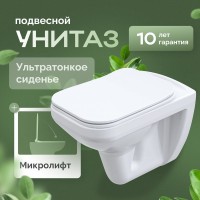 Унитаз подвесной STWORKI Дублин SETK3504-0605-001-1-6000 с микролифтом