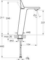 Смеситель для раковины VitrA Memoria A42331