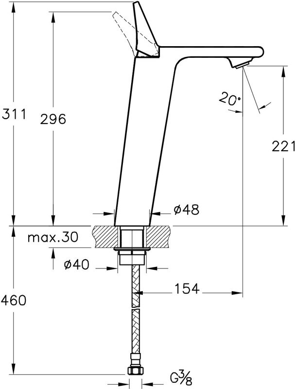 Смеситель для раковины VitrA Memoria A42331
