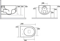 Унитаз подвесной Kerasan Flo 311130 безободковый, белый матовый