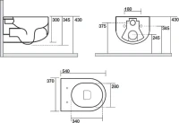 Унитаз подвесной Kerasan Flo 311130 безободковый, белый матовый