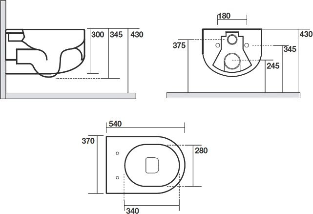 Унитаз подвесной Kerasan Flo 311130 безободковый, белый матовый